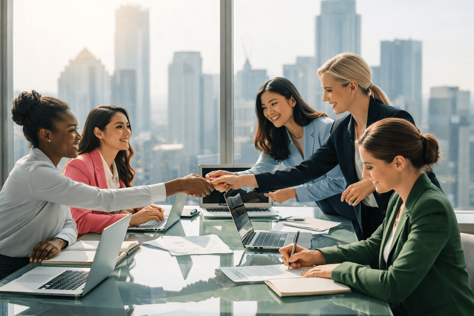 “Business leaders in a modern African office discussing digital sovereignty and collaboration, symbolising the continent’s growing role in global technology systems.”